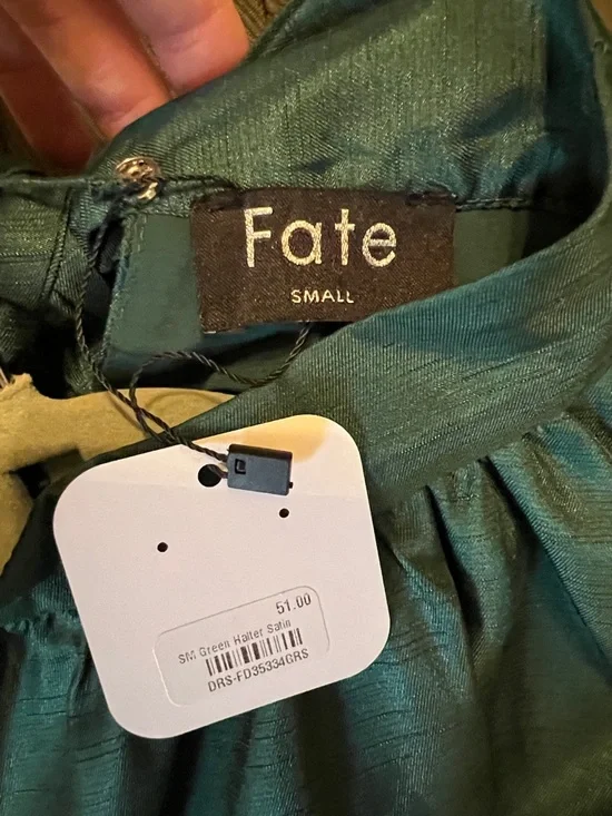 Fate Green Halter Dress - Picture 2 of 3